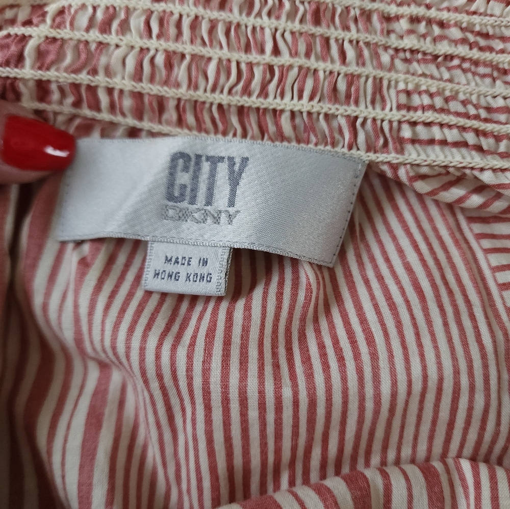 DKNY Long Sleeve Banded Top Size:Large - Picture 3 of 7